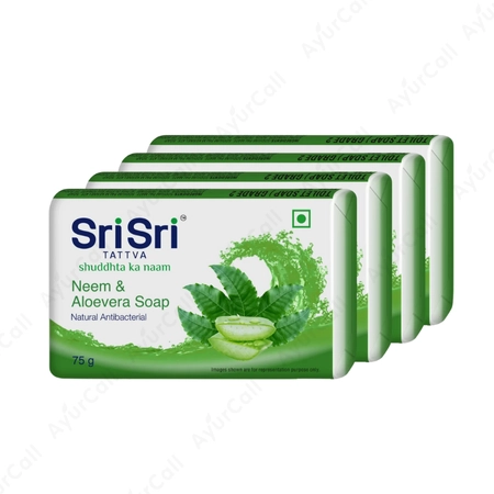 Sri Sri Neem and Aloe Vera Soap  3+1 Free  -300  GM